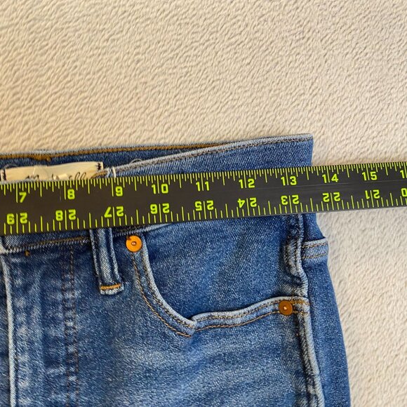 Madewell Womens  Jeans Size 26 10" High-Rise Skinny Blue Cotton Blend Denim - Picture 13 of 16